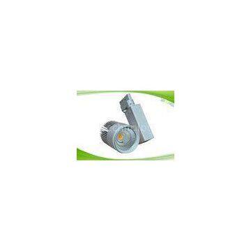 Professional 3 / 4 Phase 30w COB LED Track Spot Light , LED Architectural Lighting