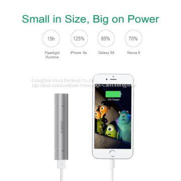 2600mAh Premium Aluminum Ultra Slim Lipstick-Sized Portable Charger Power Bank Backup Battery photo-2