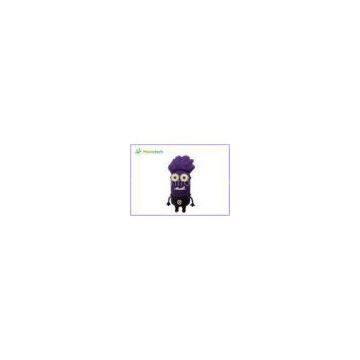 4GB / 8GB Soft rubber Cute Cartoon USB Flash Drive Purple for Children