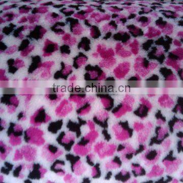 three color jacquard faux fur