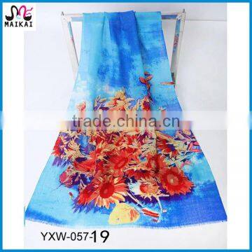High Quality Screen Printing Wool Scarf Factory China photo-2
