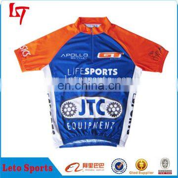 OEM fashionable custom subimation short sleeve cycling jersey/cycling jersey 2015 winter