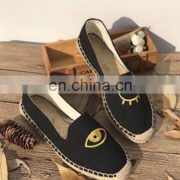 Wholesale New Arrival Women Embroidery Design Flat Shoes Espadrilles photo-3