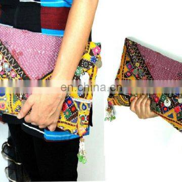 Gypsy Banjara Clutch Bag Indian Tribal Bangara Purse