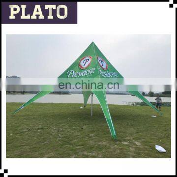 Outdoor full printed green shelter star tent for promotion