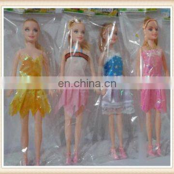 11" plastic toy fashion blonde girl doll