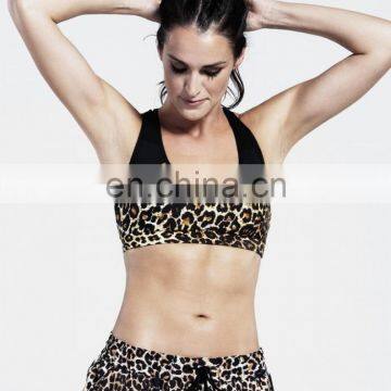 Wholesale Ladies Fashion Leopard Sports Bra Yoga #YB0013 photo-2