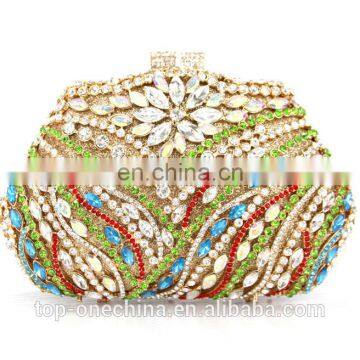 2015 Colorful Luxury Clutch Purse Crystal Stone Evening Bag photo-2