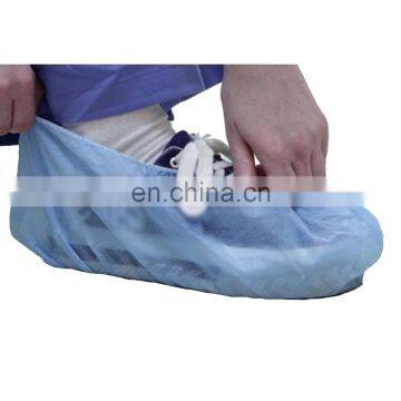 handmade PP nonwoven shoe cover with double elastics