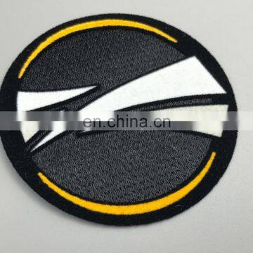 Iron on self adhesive Lextr tatami Flocking embroidery patches for jersey