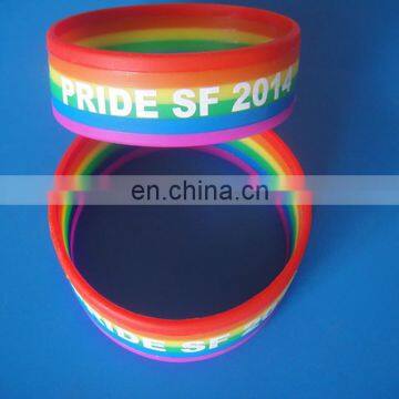 free mould gay pride silicone wristband