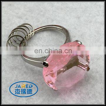 Acrylic Diamond Zinc Alloy Keyring Keychian For Lady