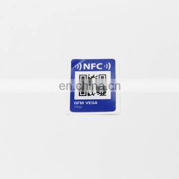 Free Sample Black RFID paper printable rewritable NTAG215 nfc tag