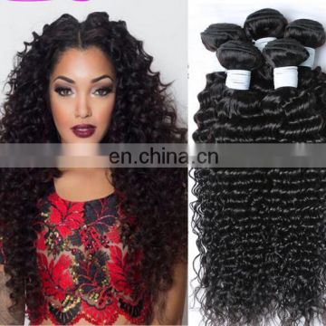 Deep Curl Best Selling High Quality Real Mink Brazilian Hair virgin hair bundles with lace closure