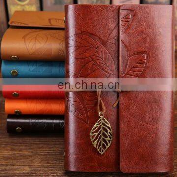 Vintage PU Leather Cover Loose Leaf Blank Journal Notebook Journal Diary Travel String photo-4