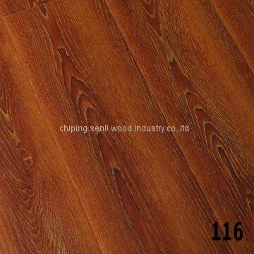 laminate floors Commercial beveled v groove teak wood small embossed