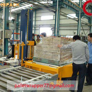 CE High Quality Industrial in Line Stretch Film Turntable Pallet Wrapper Machine Factory photo-3