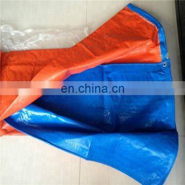 Waterproof Blue Orange Polyethylene Tarpaulin/PE Tarpaulin/Canvas/Sheet/Roll for Truck Cover