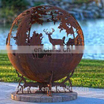 Amazon Hot-selling Outdoor Animal Moose Metal Ball Fire Pit