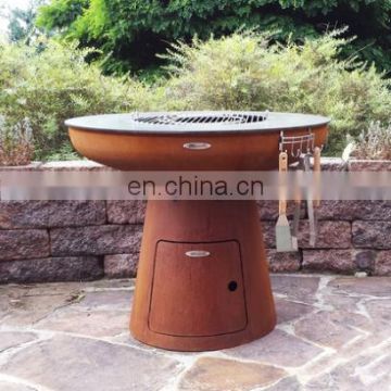 New Design 31.5" Corten Steel Garden Antique fire pit BBQ