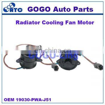 GOGO Radiator Fan Motor for Hon da Jazz Fit OEM 19030-PWA-J51 19030PWAJ51