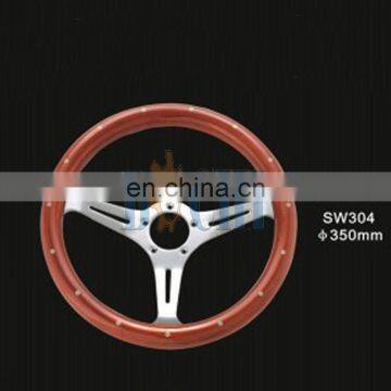 normal design wood truck steering wheel