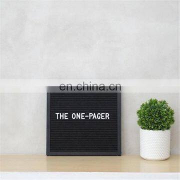 10x10 Sorting Case Precut Letters Custom Black Oak Frame Changeable Felt Letter Boards With Emoji Letters photo-5