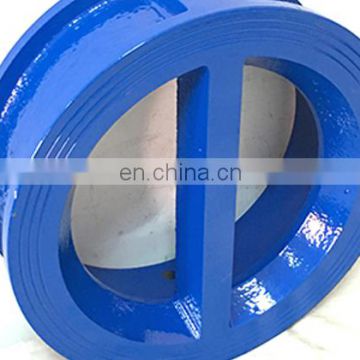 8" DN200 Wafer Dual plate butterfly check valve PN16 DH77X with Ductile iron body SUS 304 disc/stem/spring EPDM seat