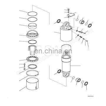 FOMI Excavator Parts 569-52-41920 Bushing For HD465 HD605