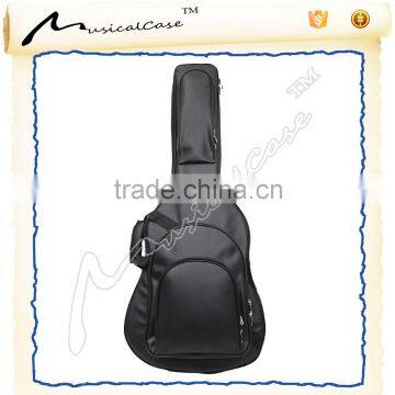 Hot selling travel portable leather guitar bag