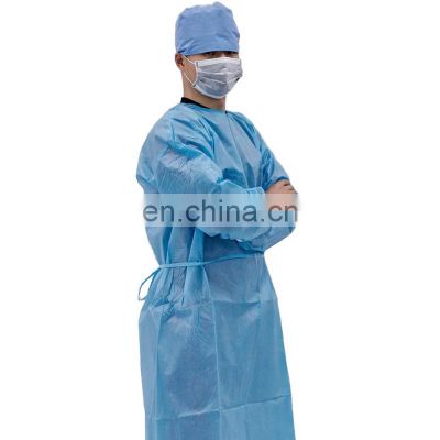 Waterproof High Quality Disposable Isolation Gown PPPE Gowns AAMI Level 2 pb 70