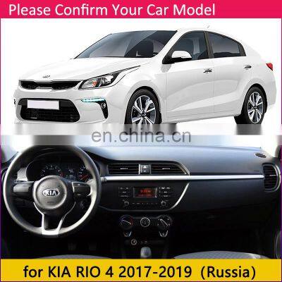 for KIA RIO 4 K2 2017 2018 2019 Russian Versions Anti-Slip Mat Dashboard Cover Pad Sunshade Dashmat Protect Carpet Accessories photo-2