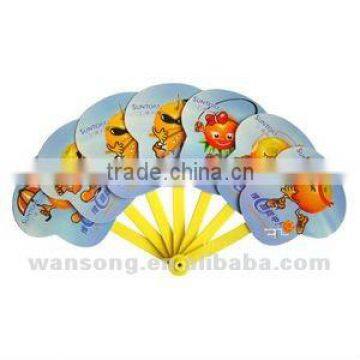 Cute Cartoon Plastic Hand Fan for Kids With Low Price