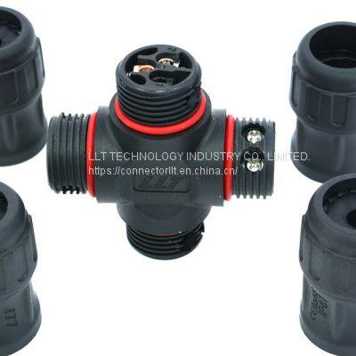 Llt L25 Ip67 Ip68 Waterproof 2 3 4 Pin High Power Screw Fixing Cross Waterproof 3pin Connector photo-4