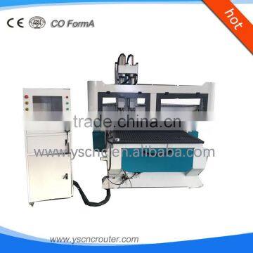 high quality wood cnc router more popular wood cnc router price 1300mm*2500mm two spindle cnc