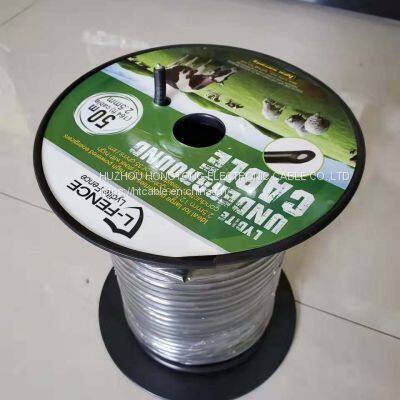 PE Outer Layer Black 2.5mm Aluminum Core or Galvanized Steel Wire Electric Fence Underground Cable photo-3