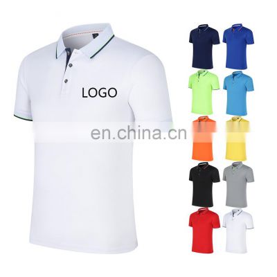 Personal Customize Golf Shirts, Cotton Men's Polo Shirts Fashion Polo With Color Stripes Wholesale Polo Shirts/