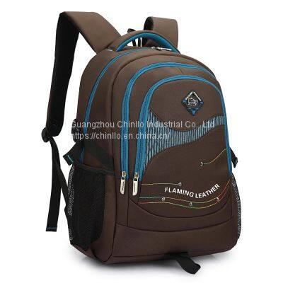 Wholesale OEM Leisure Business Backpacks Large Capacity Schoolbag Laptop Bag Travel Knapsack Nylon Promotion CLGZ18-265 photo-3