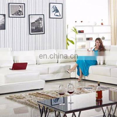 On Sales Fancy New Model 4 Seater Genuine Leather Sofa Set for Living Room Furniture