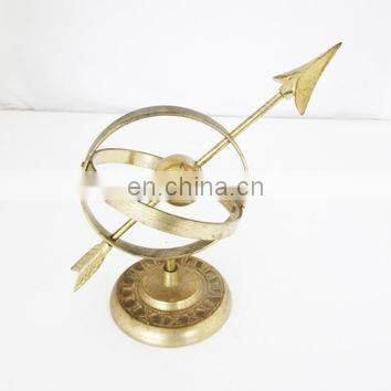 gold plated brass globe