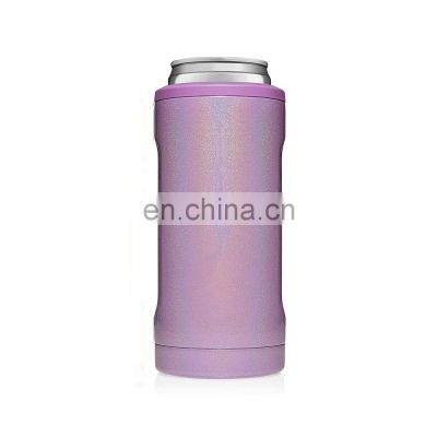 suction beer wine individual excellent material pink metal can cooler insulated stainless steel