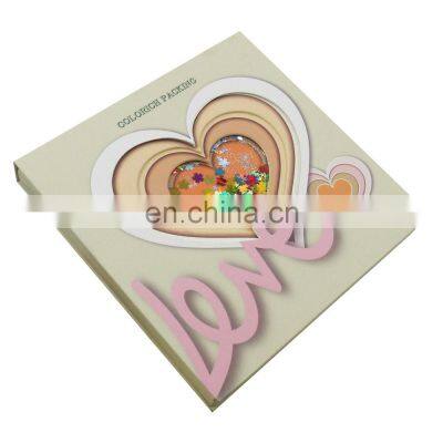 3D View Private Label Cosmetic Eye Shadow Cardboard Packing Oem Makeup Eyeshadow Pan