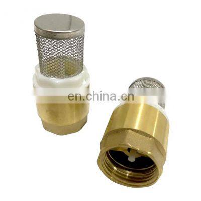 High Quality Custom Brass Wate Foot Operated Valve Water Pump Foot Check Valve With Stainless Steel Net Filter