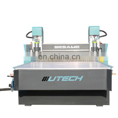 4x8ft woodworking machine cnc router with clamping roller 3D cnc engraving machine for embossment