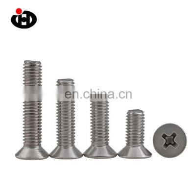 Hot Sale JINGHONG  Cross Recessed  Countersunk Head Machine Screws