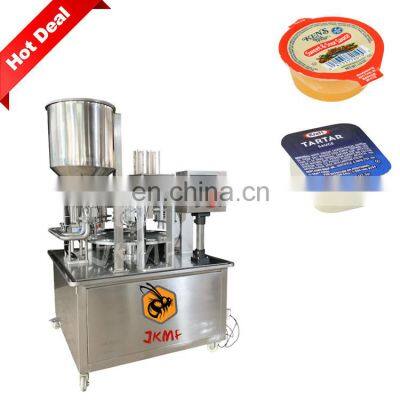 Hot Selling High Speed Sweet Sauce Cup Filling Sealing Machine Tartar Sauce Filling Machine