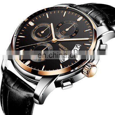 NIBOSI 2020 New Brand Quartz Watch Men Sport Watches Men Steel Band Military Clock Waterproof Gold Wrist Watch Relogio Masculino