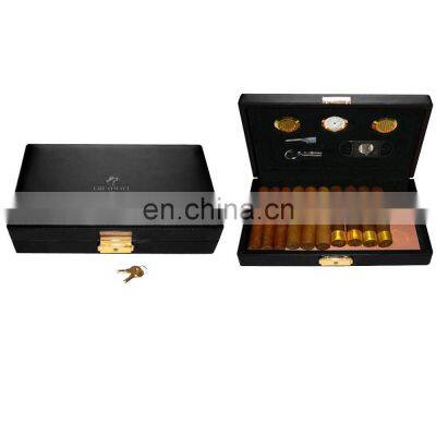custom modern made in china travel leather cigar humidor