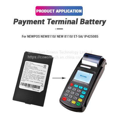 7.4V 2150mAh Li-ion Replacement Battery New8110 NEW 8110 IP425085 Lithium Ion for NEWPOS Pos Machine photo-3