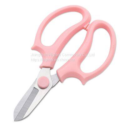 Wholesale Household Multipurpose Stainless Steel Garden Scissors Floral Snip for Fruit Grape Flower